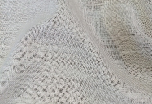 Faux Linen Ivory Runner