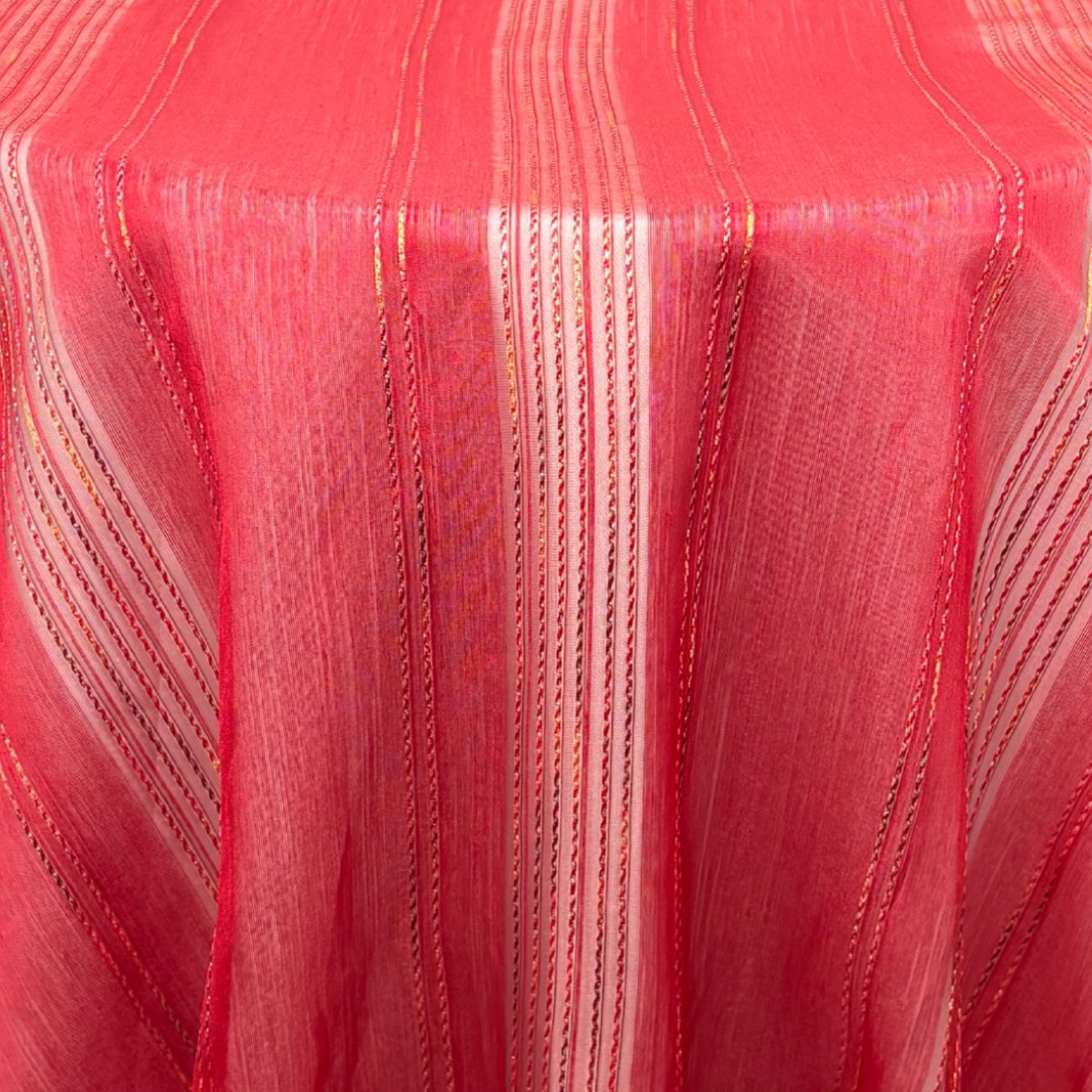 Scarlet Sheer Gold Rope