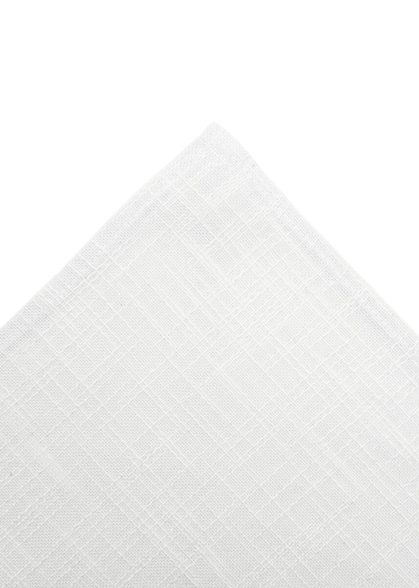 Faux Linen White