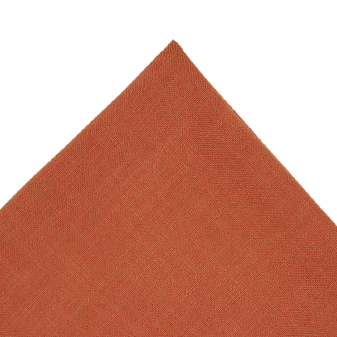 Faux Linen Terracotta