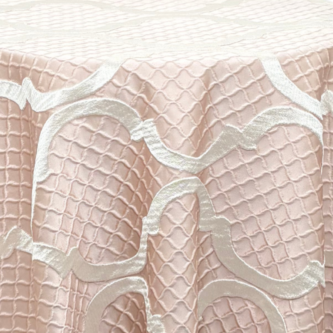 Regal Quatrefoil Blush