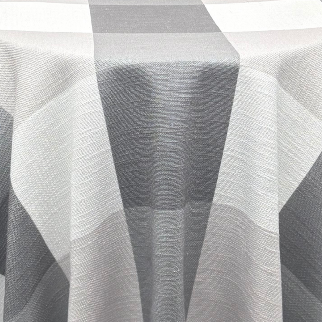 Grey White Plaid Large