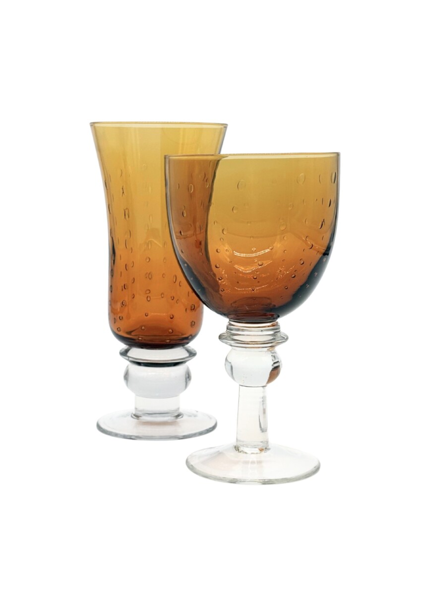 Milano Amber Glassware
